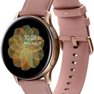 Samsung Rose Gold Smartwatch with Pink Band
